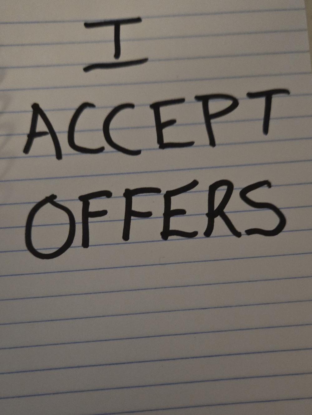 Handwritten Home Accent Sign in Black Ink - Neutral Home Decor